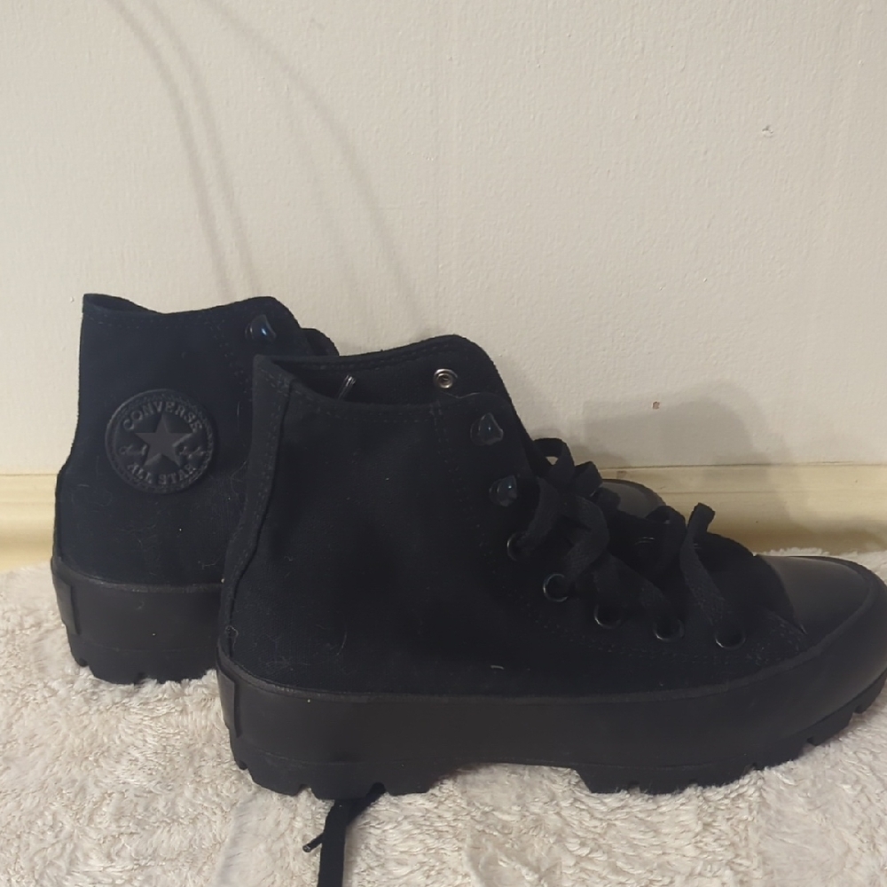 Converse Women's Black High-Top Sneakers - Picture 2 of 2
